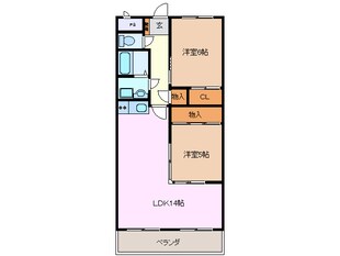 内部駅 徒歩27分 3階の物件間取画像